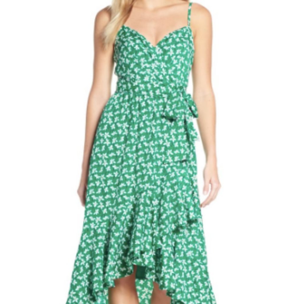 NWT Eliza J floral hi/lo faux wrap dress Size 6